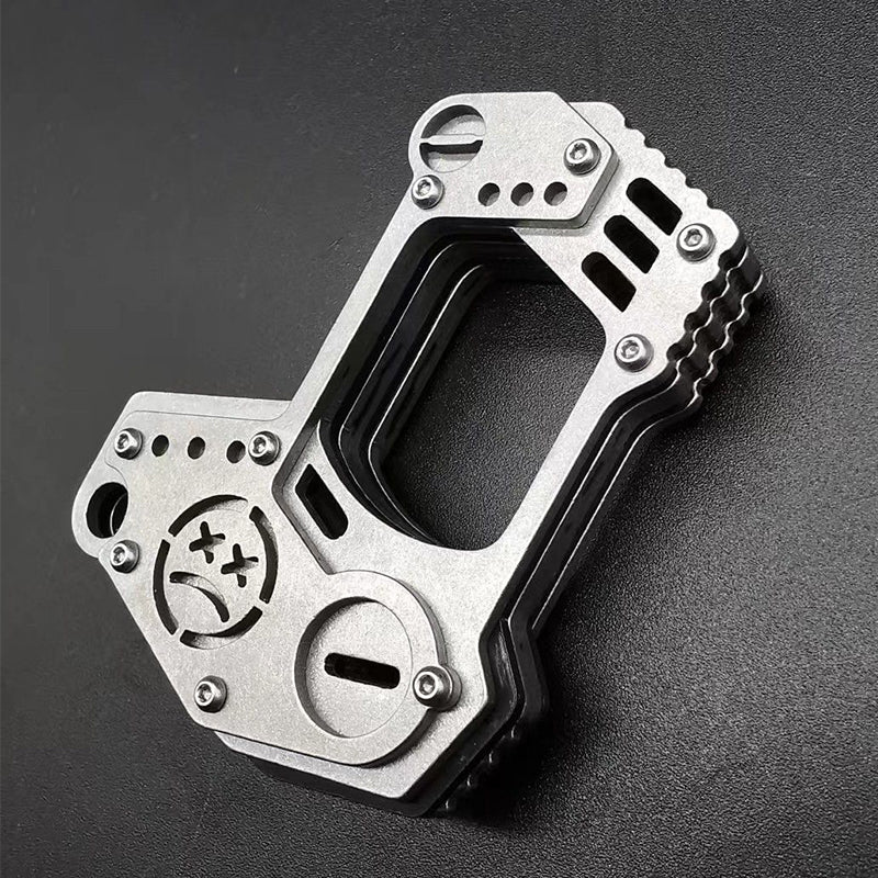 Single-Hole Steel Tool for Outdoor Everyday Carry and Portability