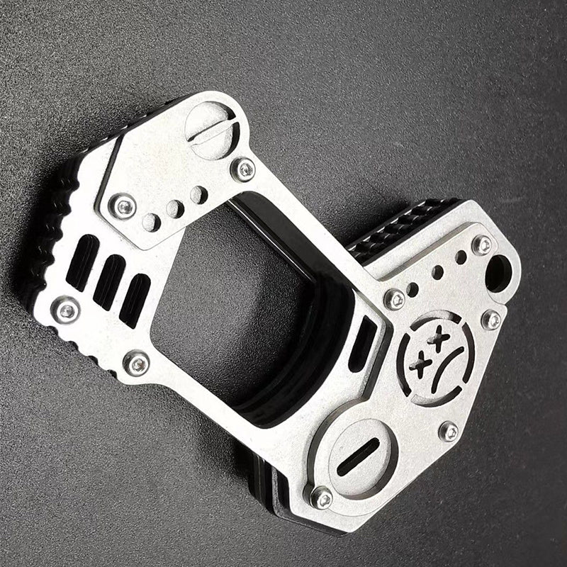Single-Hole Steel Tool for Outdoor Everyday Carry and Portability