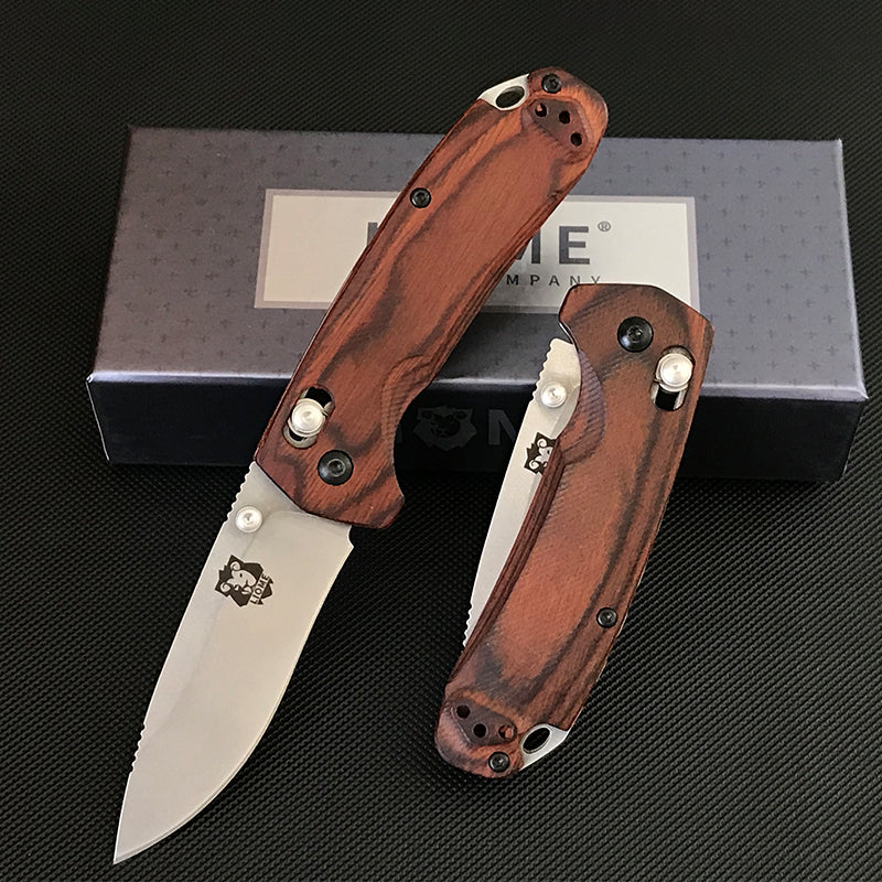 Liome 15031 Stonewashed Folding Outdoor Tool with Wooden Grip
