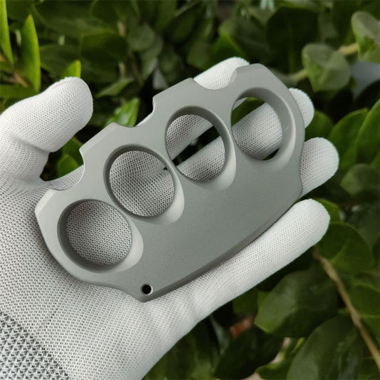 Outdoor Tool with Four Openings in Sandblasted Titanium Alloy