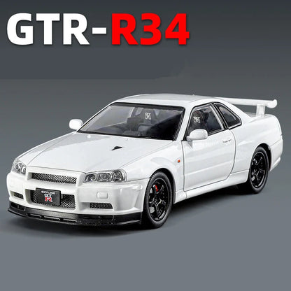 1:24 Nissan Skyline GTR R34 Alloy Sports Car Model