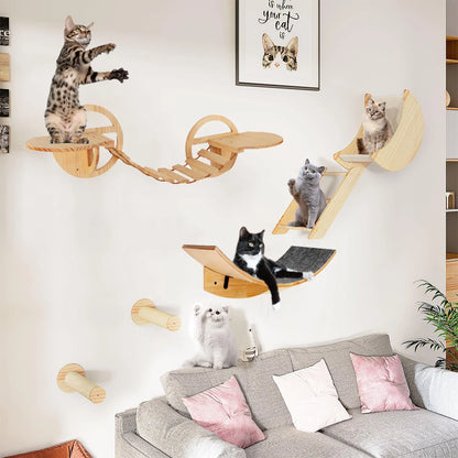 Wall-Mounted Cat Tree Bridge