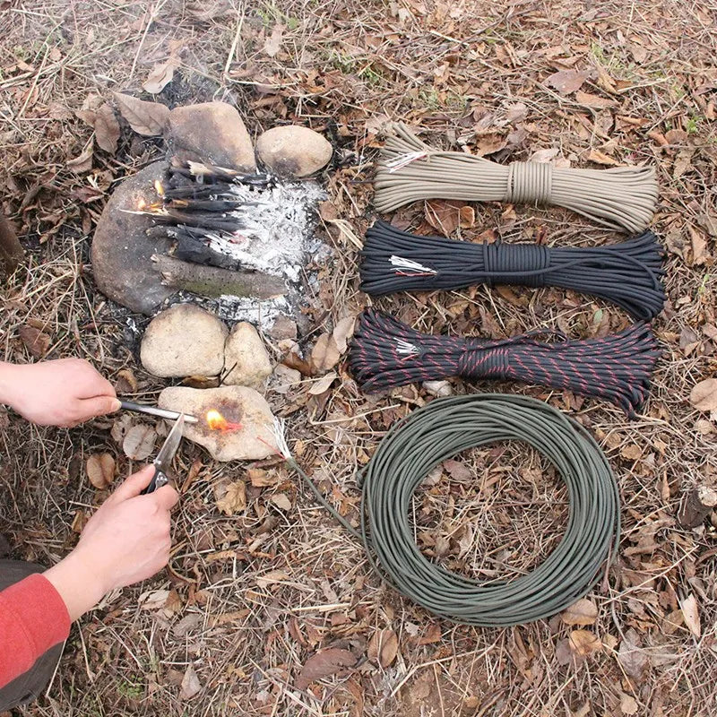 10 Strand Multifunctional Paracord 650 With Fishing Line Copper Wire And Fire Wire