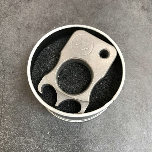 Titanium Alloy One-Finger Tool for Outdoor Multi-Functions