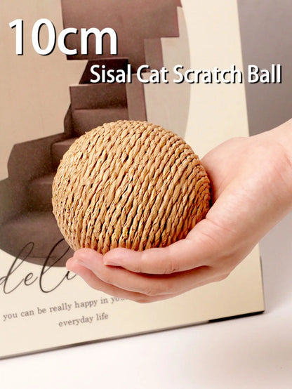 Interactive Sisal Cat Bite Ball