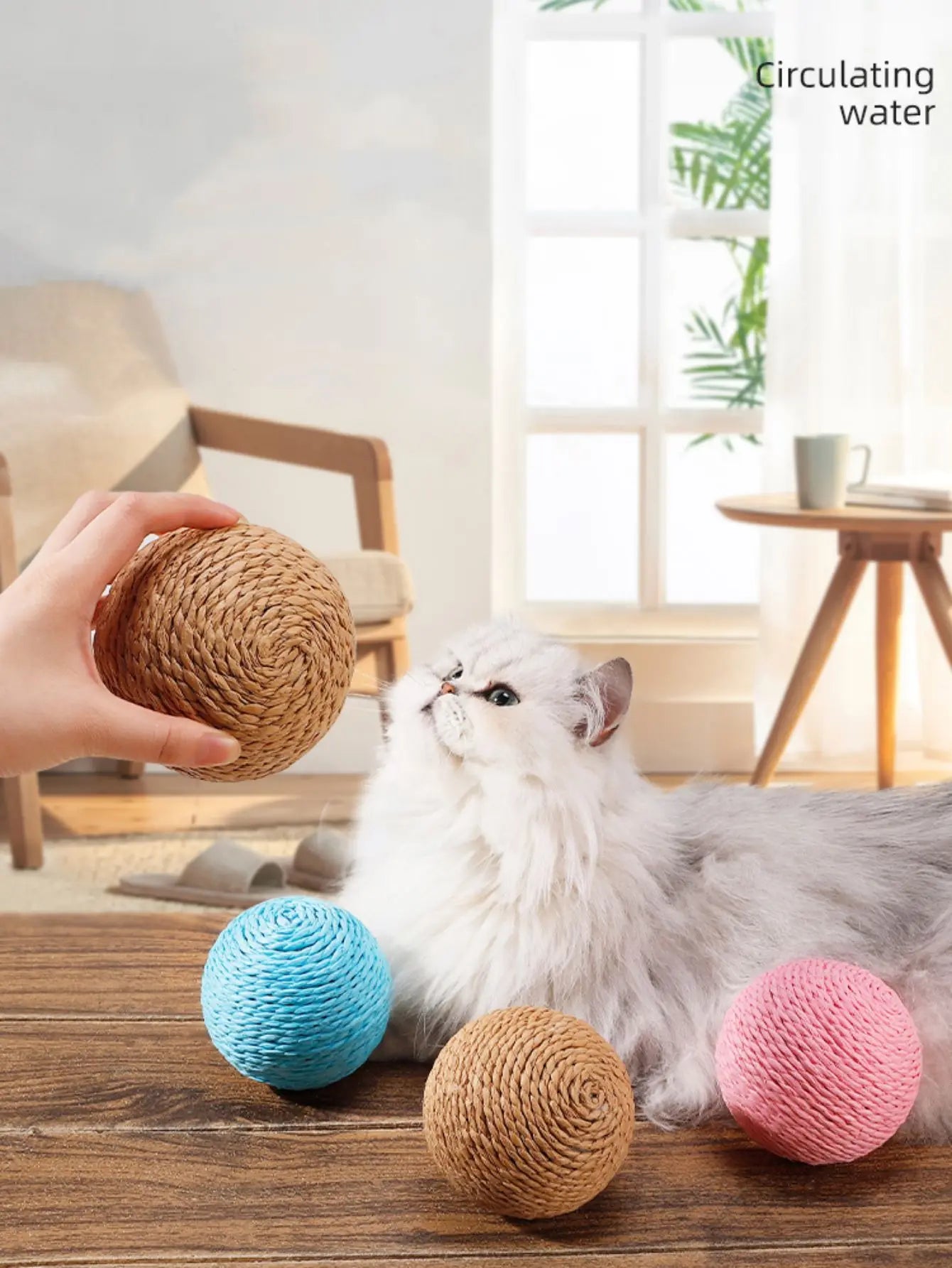 Interactive Sisal Cat Bite Ball