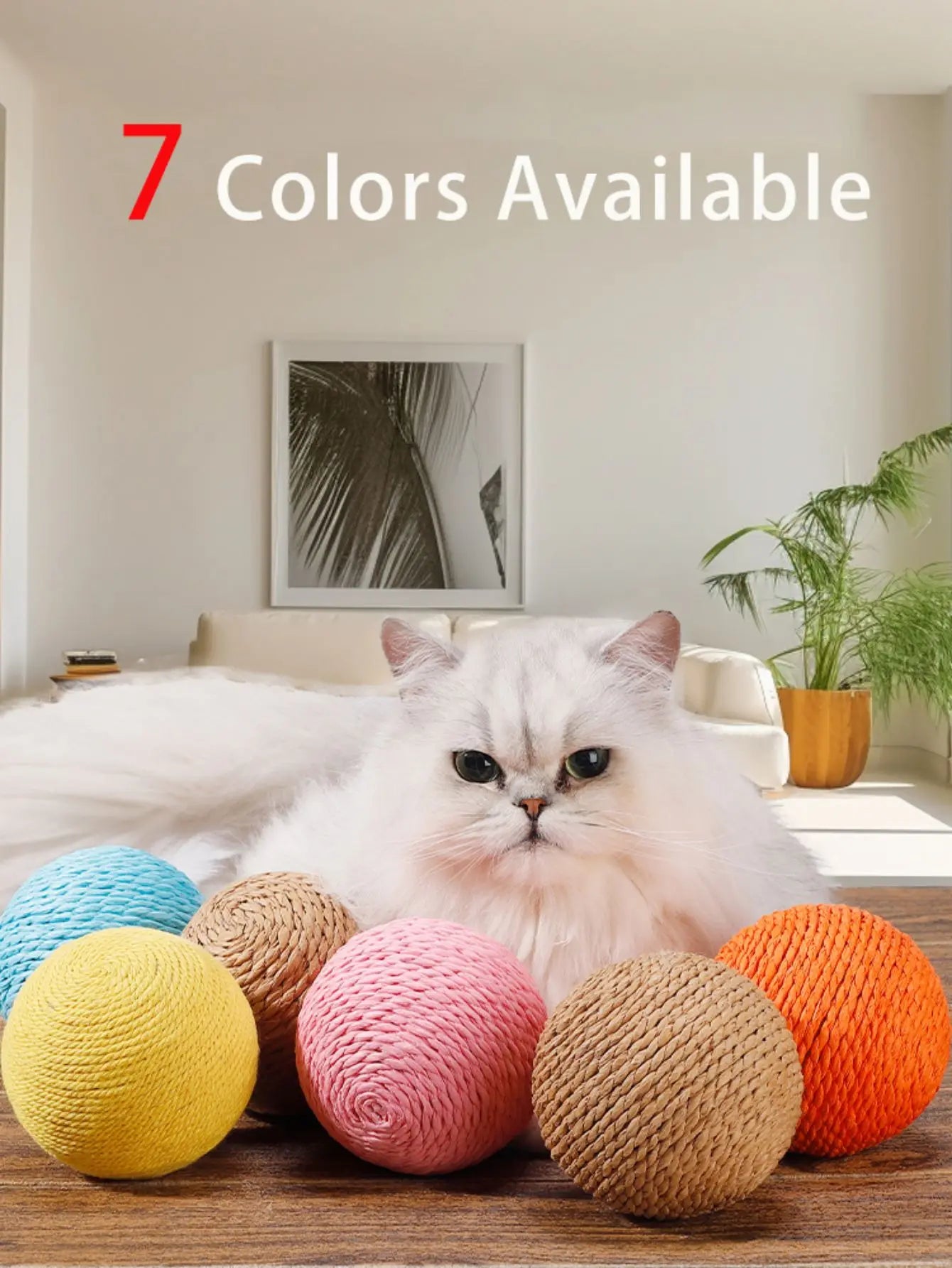 Interactive Sisal Cat Bite Ball