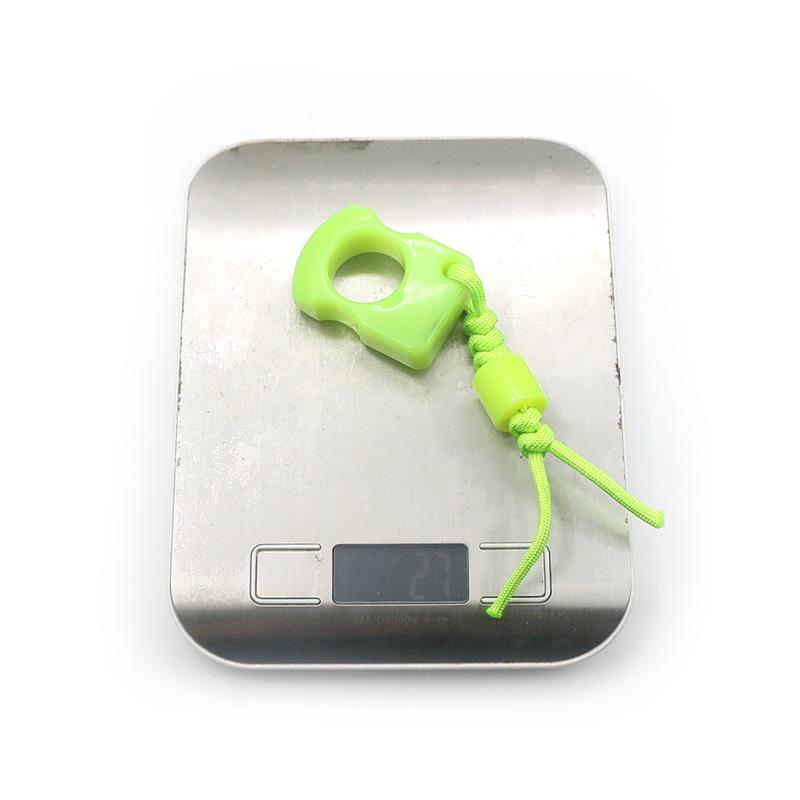 Fluorescent PA Plastic Single Hole Portable Outdoor EDC Tool