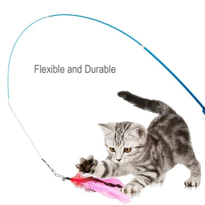 11-Piece Feather Cat Toy Set