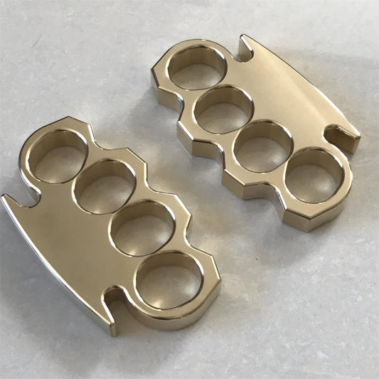 Mirror-Polished Brass Outdoor Bottle Opener Tool