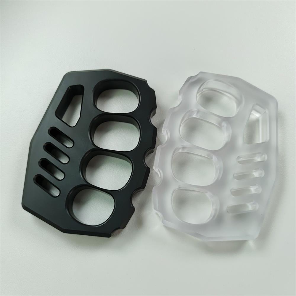 Portable Outdoor Tool in Clear PC with Convenient Black Rope Hole