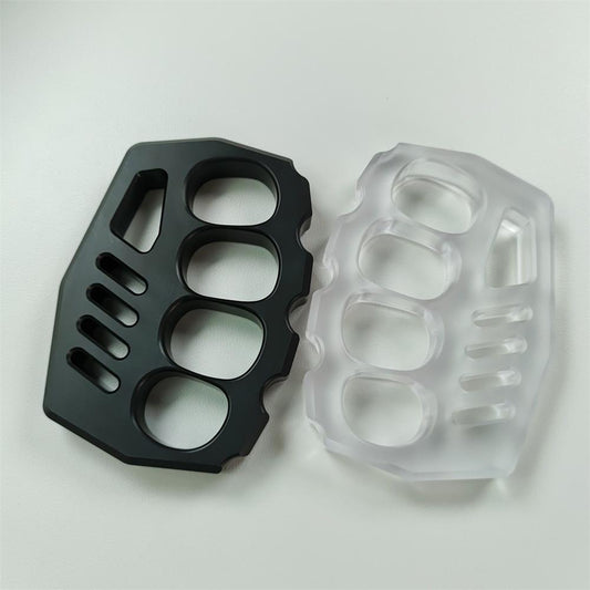 Portable Outdoor Tool in Clear PC with Convenient Black Rope Hole