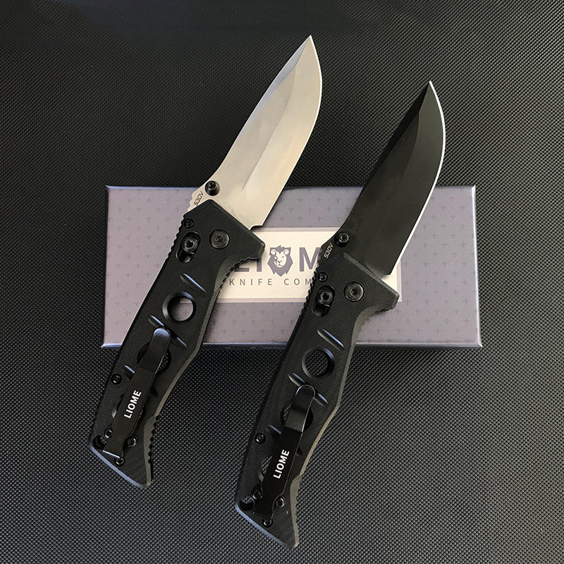 Liome 273 Outdoor Folding Pocket Tool with G10 Grip and Stonewashed Finish