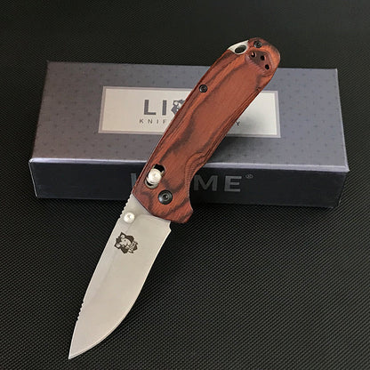 Liome 15031 Stonewashed Folding Outdoor Tool with Wooden Grip
