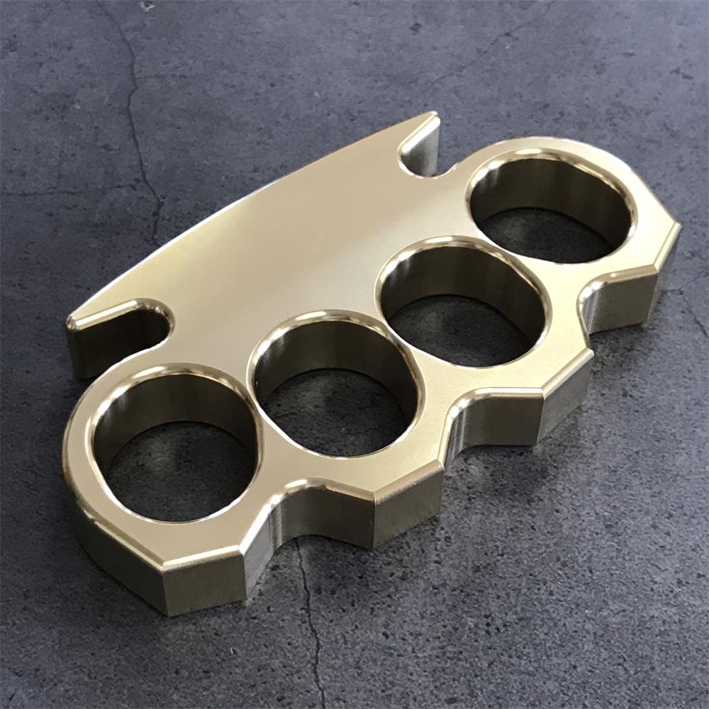 Mirror-Polished Brass Outdoor Bottle Opener Tool