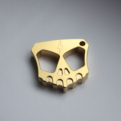 Mini Dual-Hole Brass EDC Tool for Outdoor Backpack Keychains