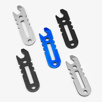 Multifunctional Stainless Steel Bottle Opener Driver Outdoor Carrying Small Wrench Repair Tool