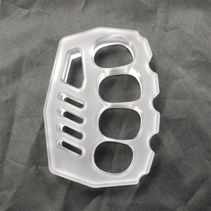 Portable Outdoor Tool in Clear PC with Convenient Black Rope Hole