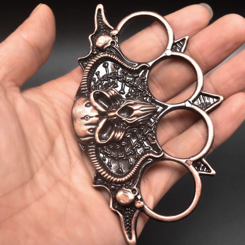 Bearded Skull-Themed Outdoor Tool for EDC Use