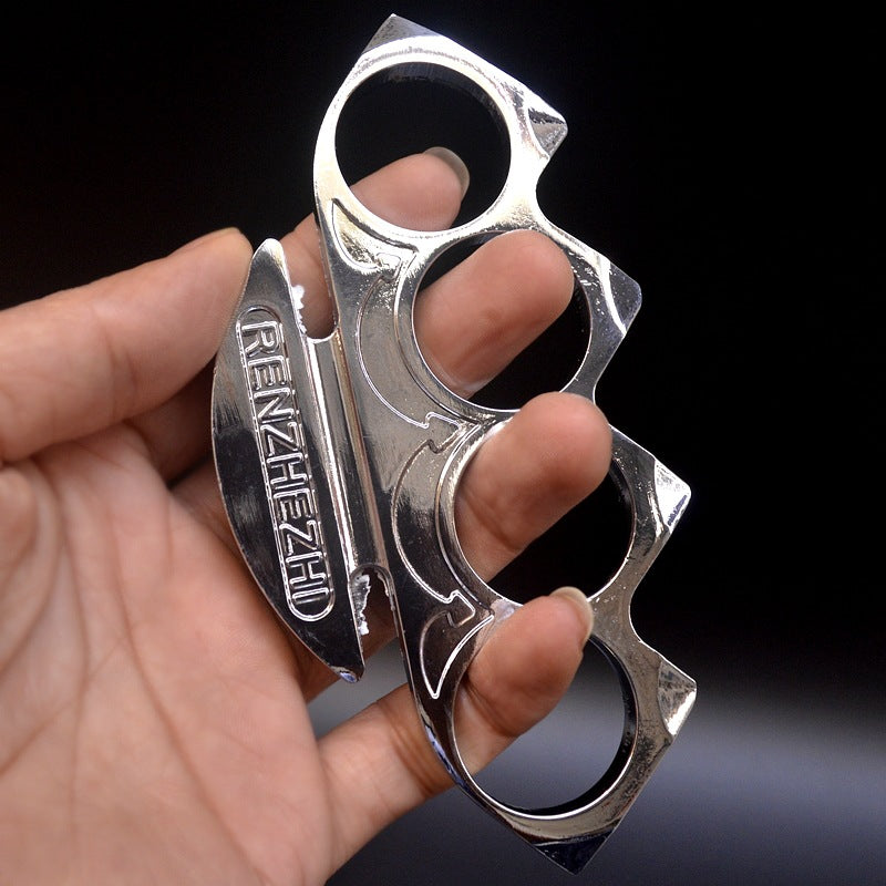 Portable Zinc Alloy Bottle Opener in Fence Form for Backpacking
