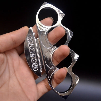 Portable Zinc Alloy Bottle Opener in Fence Form for Backpacking