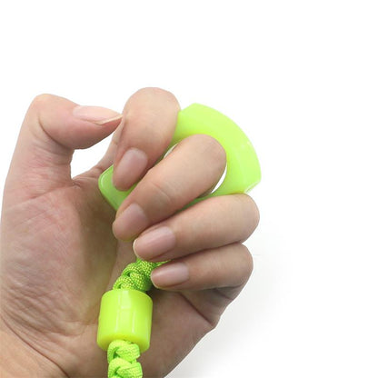 Fluorescent PA Plastic Single Hole Portable Outdoor EDC Tool