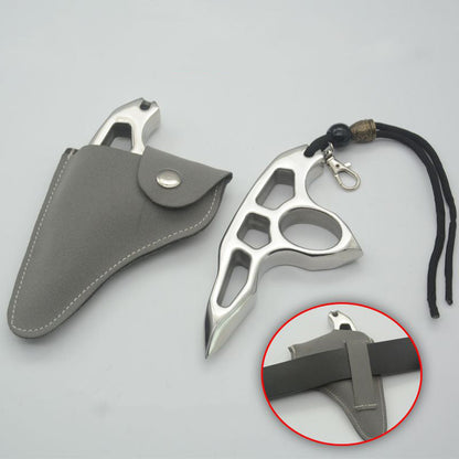 Thick Steel Single Hole EDC Tool Available With or Without Binding Rope