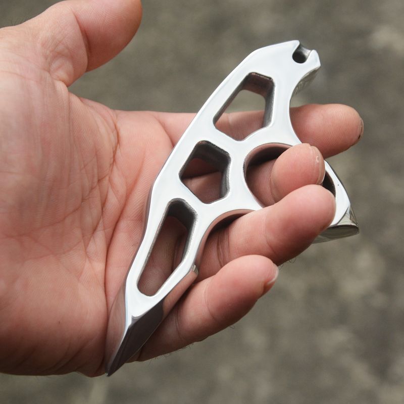 Thick Steel Single Hole EDC Tool Available With or Without Binding Rope