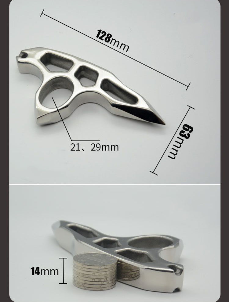 Thick Steel Single Hole EDC Tool Available With or Without Binding Rope