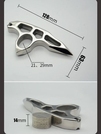 Thick Steel Single Hole EDC Tool Available With or Without Binding Rope