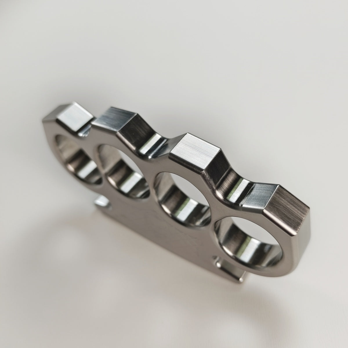 Steel Textured Skull Pattern Large Hole Bottle Opener EDC Tool