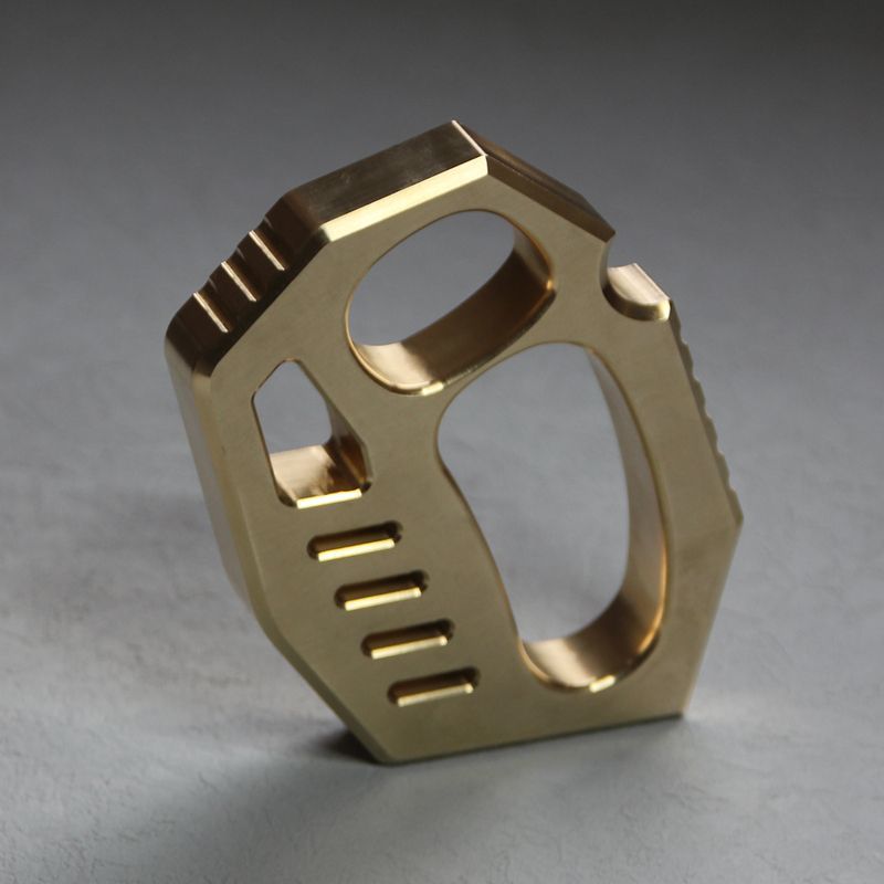 Rope Hole Pattern Brass Portable EDC Tool