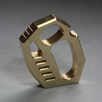 Rope Hole Pattern Brass Portable EDC Tool
