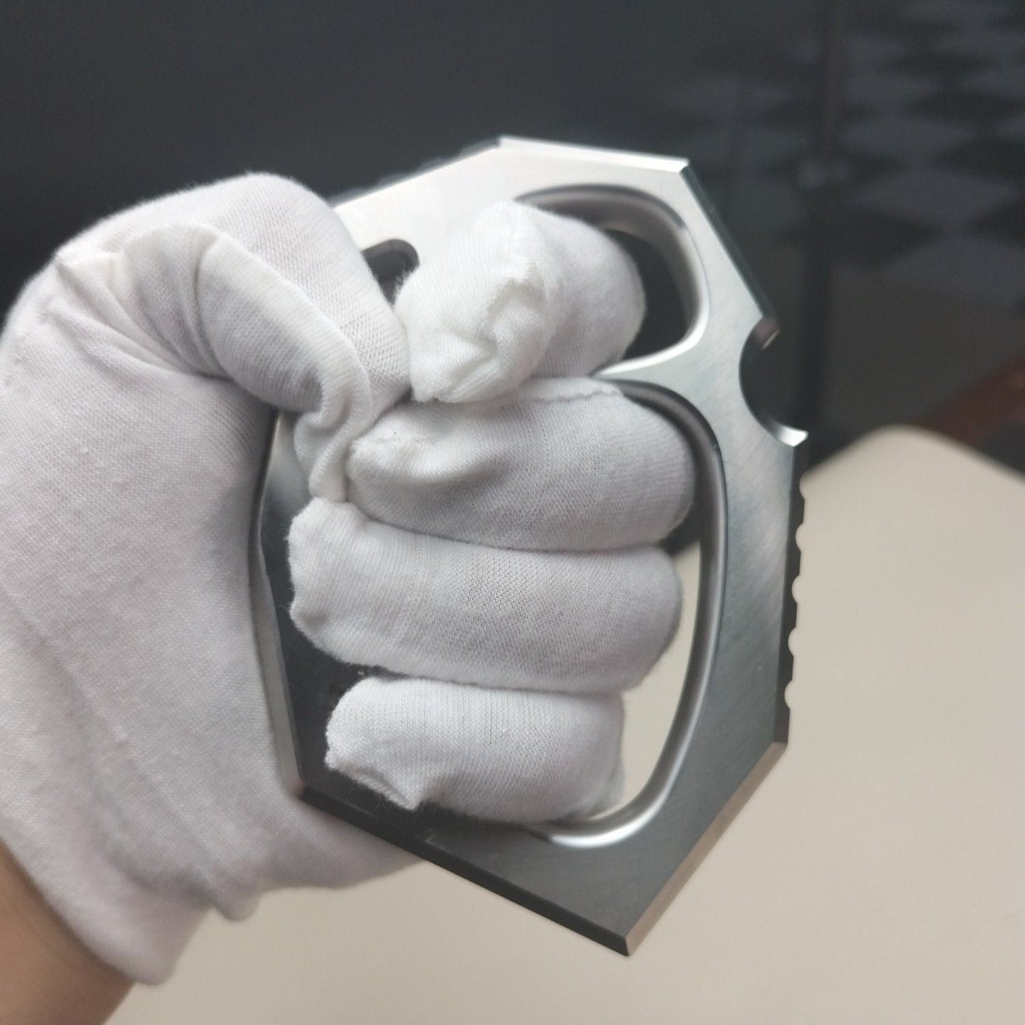 304 Stainless EDC Tool with Integrated Rope Hole Feature