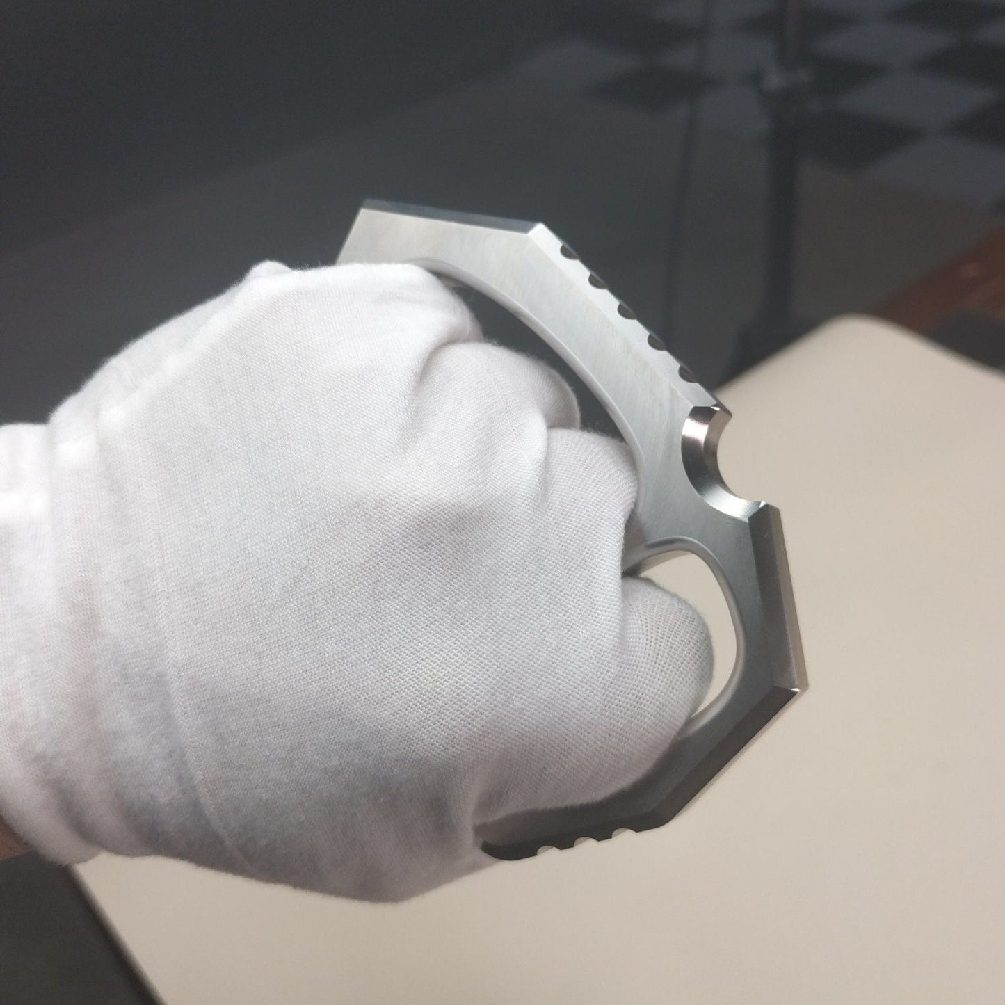 304 Stainless EDC Tool with Integrated Rope Hole Feature
