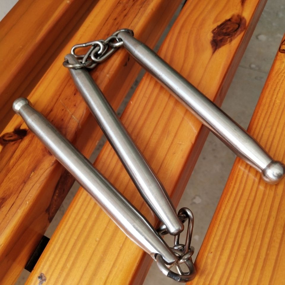 Three-Section Stainless Steel Tool for Outdoor Use