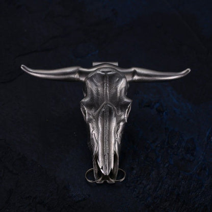 Small Bullhead Pocket Keychain Charm for Backpack EDC Tools