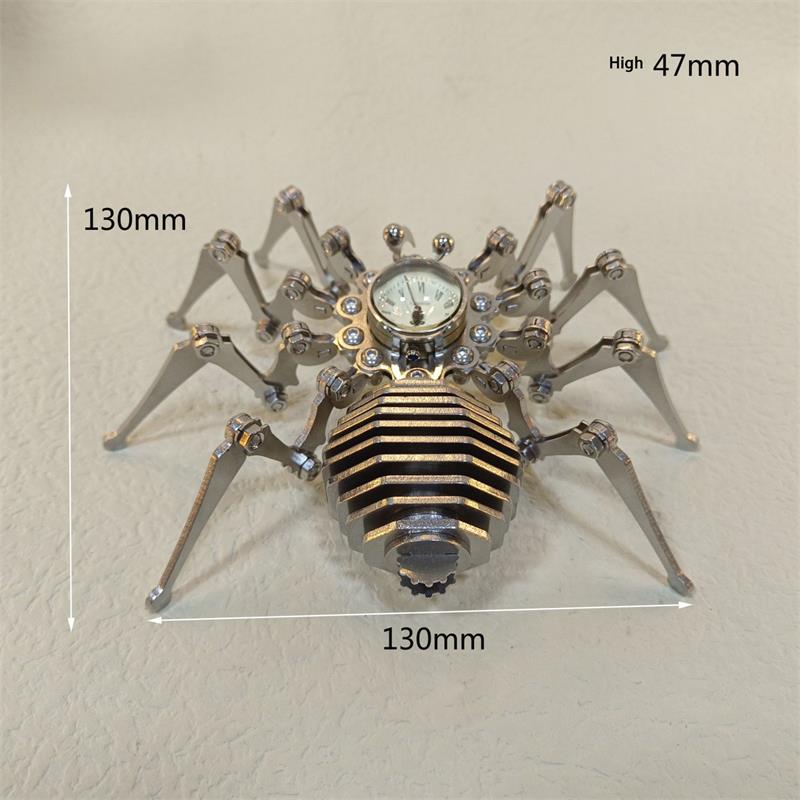 Steel Spider Puzzle Decor with Timeless Appeal