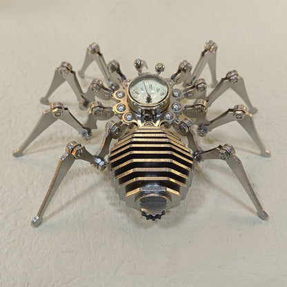Steel Spider Puzzle Decor with Timeless Appeal