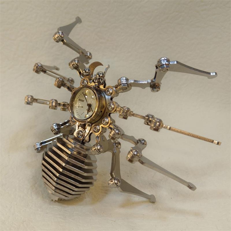 Steel Spider Puzzle Decor with Timeless Appeal