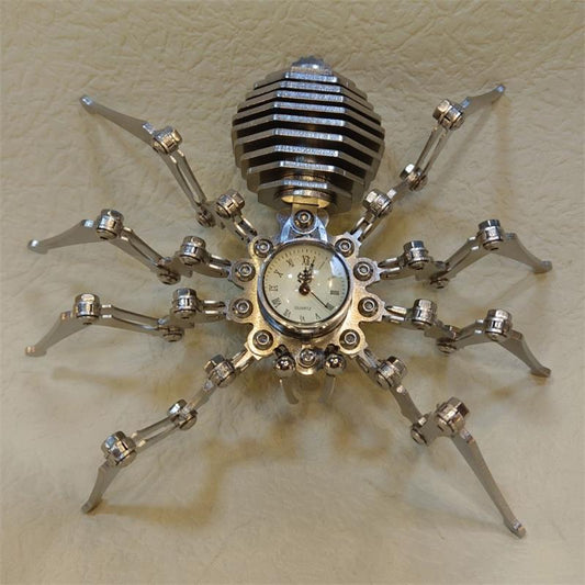 Steel Spider Puzzle Decor with Timeless Appeal
