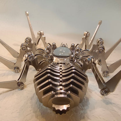 Steel Spider Puzzle Decor with Timeless Appeal