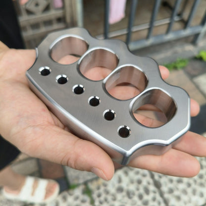 Reinforced Steel Quad-Hole Outdoor Tool