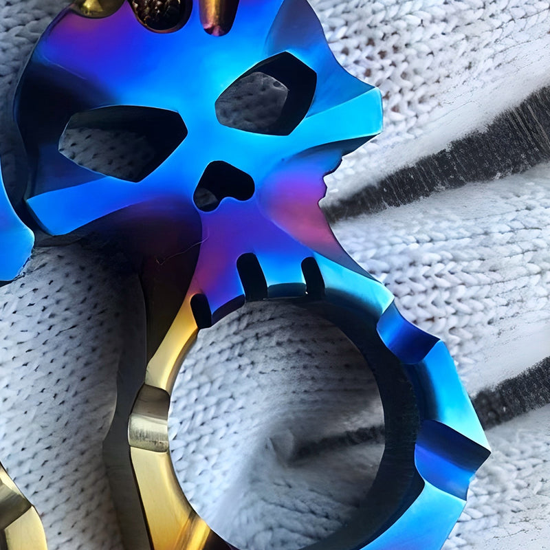 Portable Titanium Skull EDC Outdoor Keychain Tool