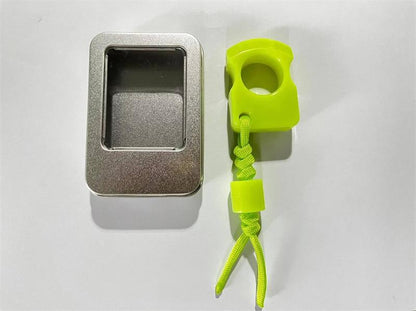 Fluorescent PA Plastic Single Hole Portable Outdoor EDC Tool