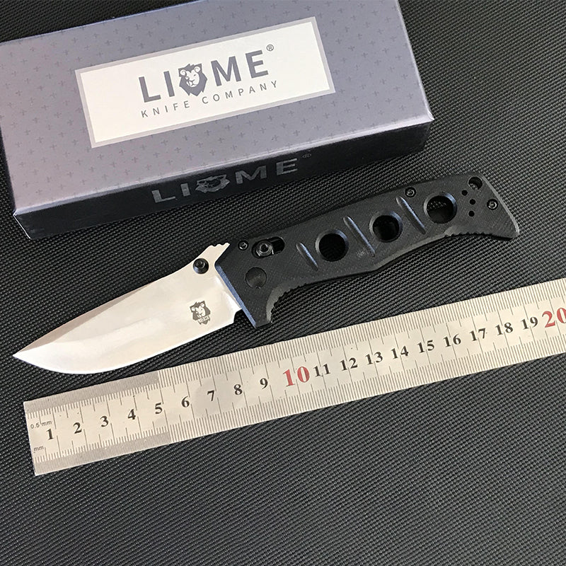 Liome 273 Outdoor Folding Pocket Tool with G10 Grip and Stonewashed Finish