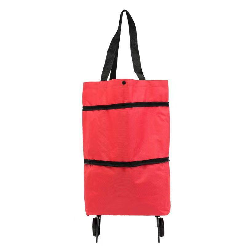 Folding handwheel bag small cart for shopping