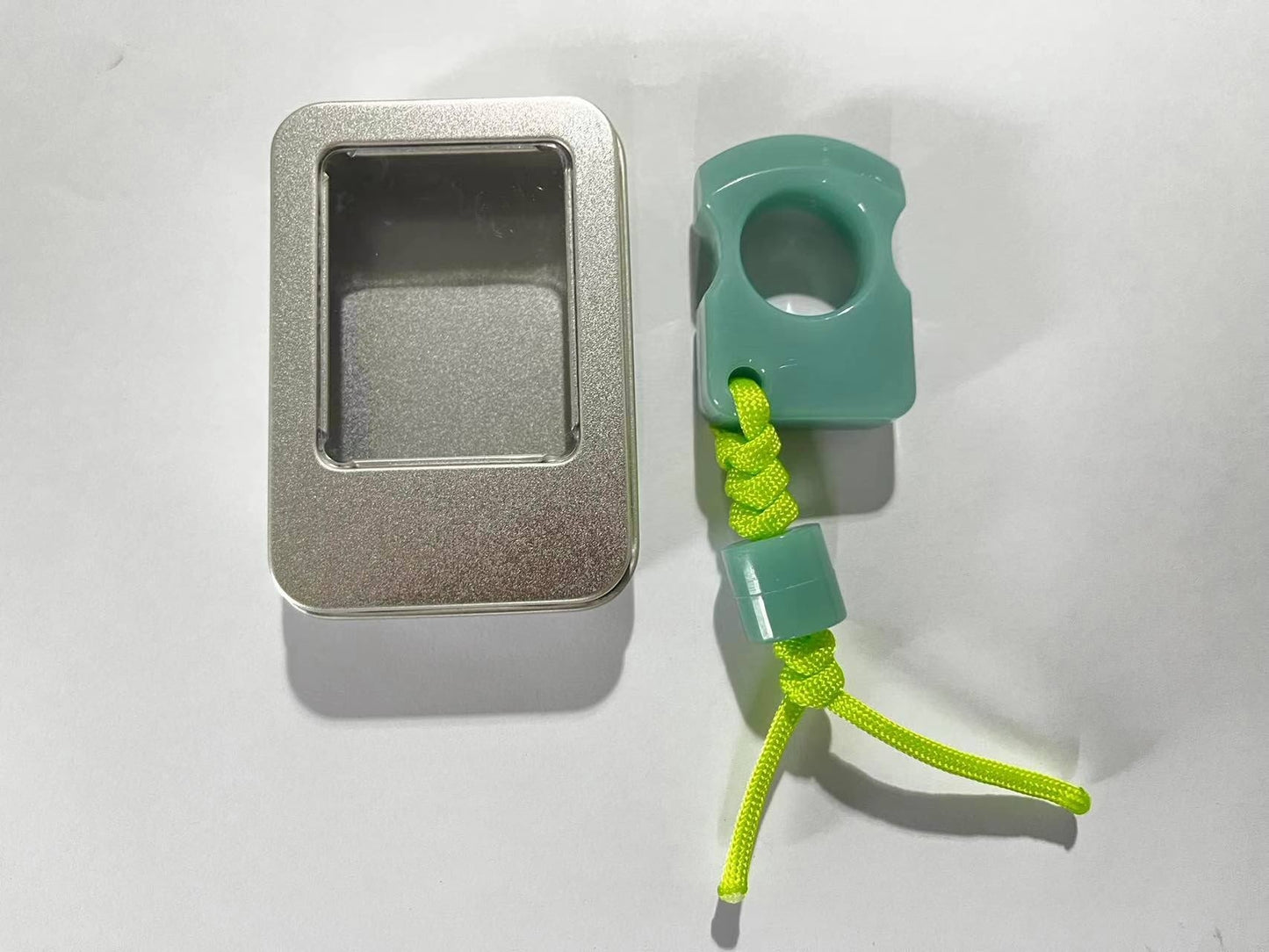 Fluorescent PA Plastic Single Hole Portable Outdoor EDC Tool