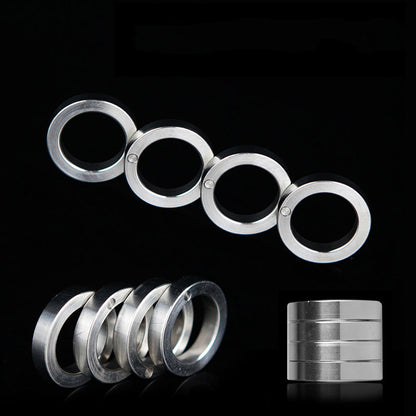 Foldable Four-Hole Stainless Outdoor EDC Tool