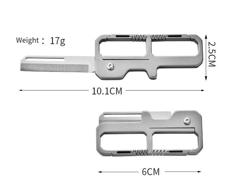 Titanium Alloy Key Chain Protective Metal Key Chain EDC